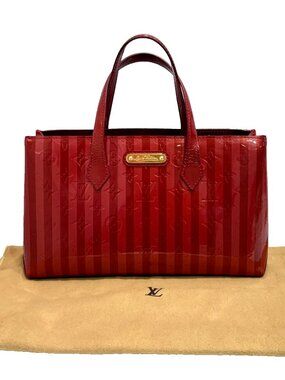 Authentic Louis Vuitton Monogram Vernis Wilshire PM Rayures Limited Edition
